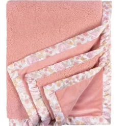 Roupa de cama Gerber - Cobertor de pelúcia 1Pk 2Ply, Girl Retro Floral
