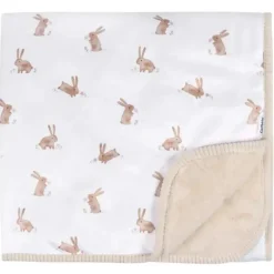 Roupa de cama Gerber - Cobertor de pelúcia 1Pk 2Ply, Coelho