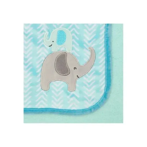 Roupa de Cama Gerber - Cobertor de Bebê de Pelúcia 1Pk - Safári de Menino