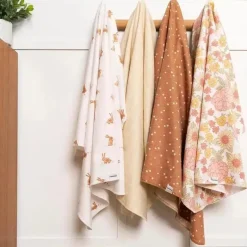 Roupa de cama Gerber - flanelas 4Pk, menina retrô floral