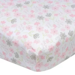 Roupa de Cama Gerber - Lençol de Berço de 1 Unidade - Mamãe Menina e eu