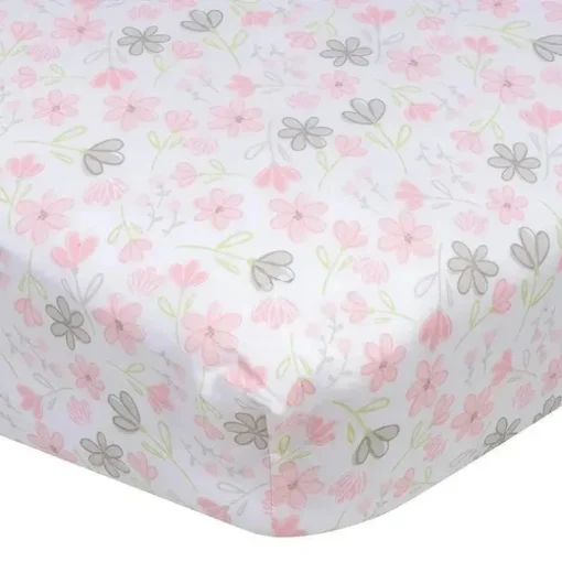 Roupa de Cama Gerber - Lençol de Berço de 1 Unidade - Mamãe Menina e eu