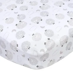 Roupa de Cama Gerber - Lençol de Berço de 1 Unidade - Ovelha Neutra