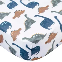 Roupa de cama Gerber - Lençol de berço em malha 1Pk, Dino Time