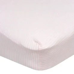 Roupa de Cama Gerber - Lençol de Berço com 1 Unidade - Listras Arco-íris de Menina