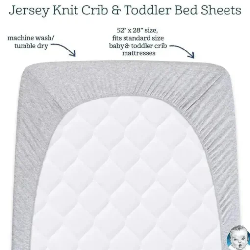 Roupa de Cama Gerber - Lençol de Berço com 1 Unidade - Branco Neutro