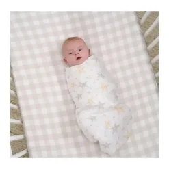Roupa de cama Gerber - manta de musselina 2 unidades, neutra celestial