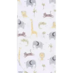 Roupa de cama Gerber - manta de flanela 4Pk, animais neutros