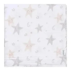 Roupa de cama Gerber - manta de musselina 2 unidades, neutra celestial