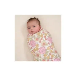 Roupa de cama Gerber - manta de musselina 2Pk, menina retrô floral