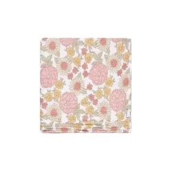 Roupa de cama Gerber - manta de musselina 2Pk, menina retrô floral