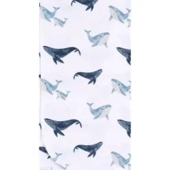 Roupa de cama Gerber - manta de flanela 4Pk, baleia