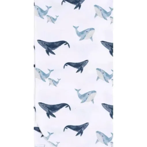Roupa de cama Gerber - manta de flanela 4Pk, baleia