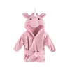 Roupões de banho de pelúcia Baby Vision 0-9M, unicórnio rosa