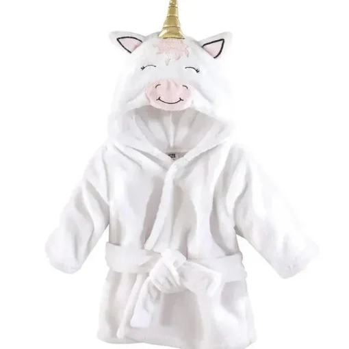 Roupões de banho de pelúcia Baby Vision 0-9M, unicórnio moderno