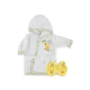 Roupão e chinelos Baby Vision, amarelo