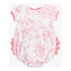 Rufflebutts - Baby Girl Puff Short Sleeve Bow Bubble Romper