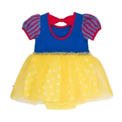 Rufflebutts - Baby Girls Apple Princess Bow Twirl Romper Short Sleeve