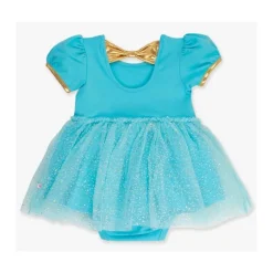 Rufflebutts - Baby Girls Apple Princess Bow Twirl Romper Short Sleeve