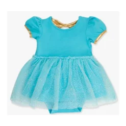 Rufflebutts - Baby Girls Genie Princess Bow Twirl Romper Short Sleeve