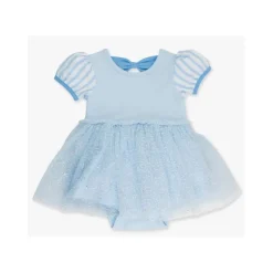 Rufflebutts - Baby Girls Princess Bow Twirl Short Sleeve Romper