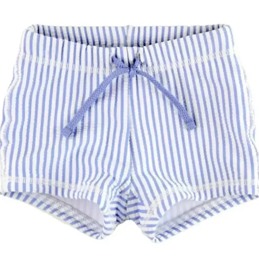 Rufflebutts – Calções de banho para bebé menino azul pervinca Seersucker