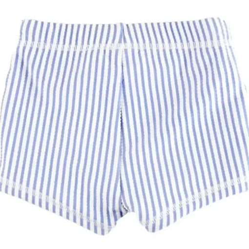 Rufflebutts – Calções de banho para bebé menino azul pervinca Seersucker