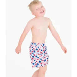 Rufflebutts - Calção de banho Star Spangled branco com estrelas