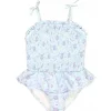 Rufflebutts – Corpete de peplum de jardim de conto de fadas com bata de uma peça