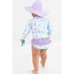 Rufflebutts – Protetor de erupção cutânea de peça única de manga comprida para jardim de conto de fadas
