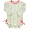 Rufflebutts - Rash Guard Rainbow Seersucker de manga comprida