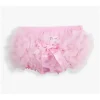Rufflebutts - Rufflebutt de malha rosa com babados