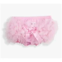 Rufflebutts - Rufflebutt de malha rosa com babados