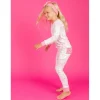 Rufflebutts - Toddler Ruffle Long Sleeve Pajama Set, Bubblegum Pink