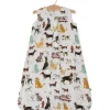 Saco de dormir acolchoado de musselina pequeno unicórnio Woof pequeno