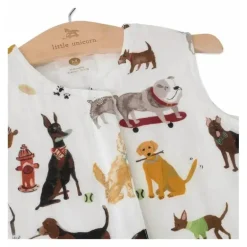 Saco de dormir acolchoado de musselina pequeno unicórnio Woof pequeno