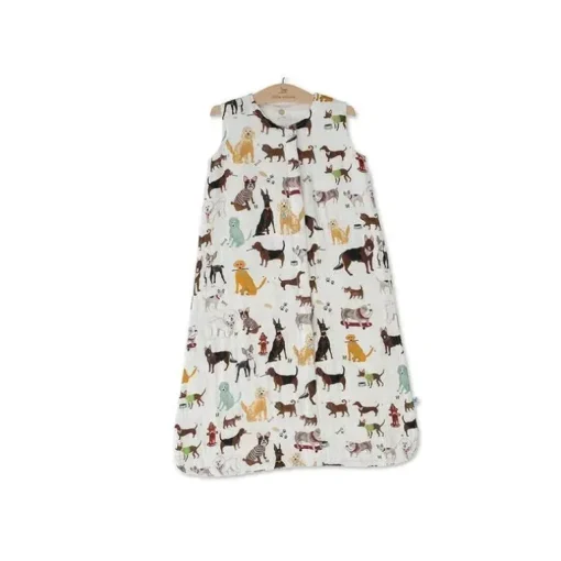 Saco de dormir acolchoado de musselina pequeno unicórnio Woof pequeno