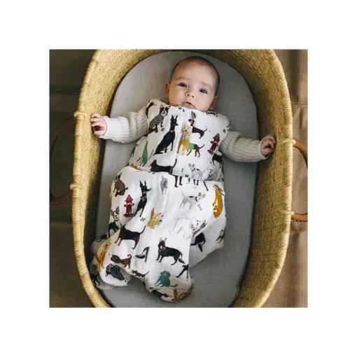 Saco de dormir acolchoado de musselina pequeno unicórnio Woof pequeno