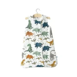 Saco de dormir de musselina de algodão pequeno unicórnio Dino Friends