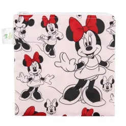 Saco de lanche reutilizável Bumkins Disney, grande - Minnie Mouse clássico