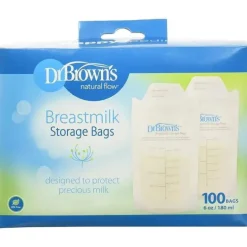 Sacos de armazenamento de leite materno do Dr. Brown 100 peças