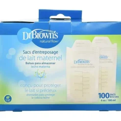 Sacos de armazenamento de leite materno do Dr. Brown 100 peças