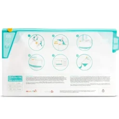 Sacos de esterilização de garrafa jumbo Munchkin, bolsas de esterilização de garrafa de microondas - 6 unidades, 180 usos