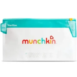 Sacos de esterilização de garrafa jumbo Munchkin, bolsas de esterilização de garrafa de microondas - 6 unidades, 180 usos