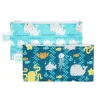 Sacos de lanche reutilizáveis ​​Bumkins com 2 pacotes, amigos do mar/baleias longe