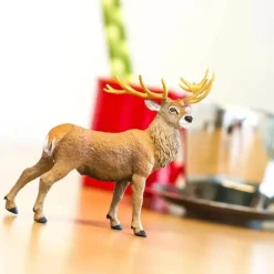 Safari Ltd. - Estatueta de veado vermelho, figura detalhada de 4,75