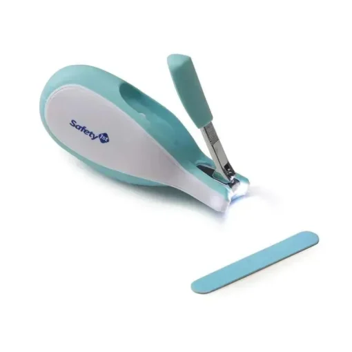 Safety 1St - Cortador de unhas para bebê sonolento com luz LED integrada, pacote com 2, as cores podem variar