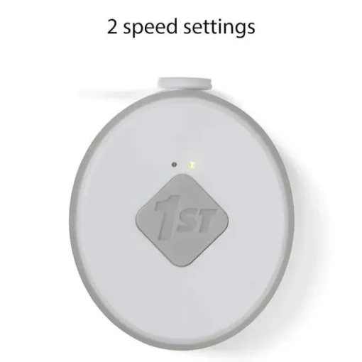 Safety 1St - Lixa de unha Electric Ease, suave e fácil de usar, com luz embutida, cinza