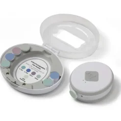 Safety 1St - Lixa de unha Electric Ease, suave e fácil de usar, com luz embutida, cinza