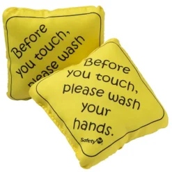 Safety 1St - No Germs On Board Sign 2Pk, Yellow